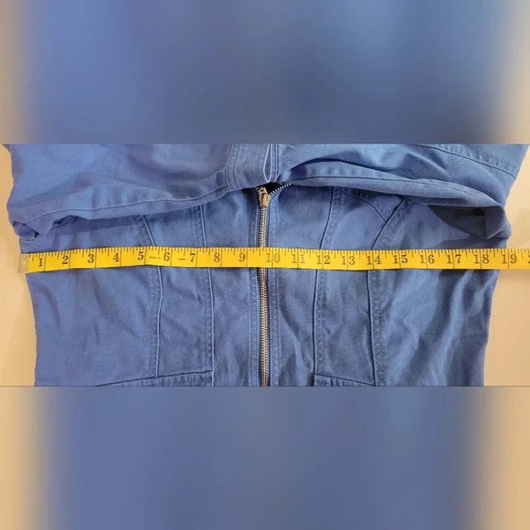 Ruby Rd. Petite Cropped Blue Jacket Size 8P - Picture 8 of 13